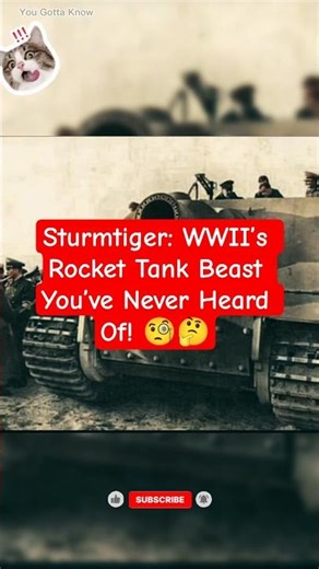 Sturmtiger: WWII Rocket Tank Beast You’ve Never Heard Of! #technology #military #history #tank 7B