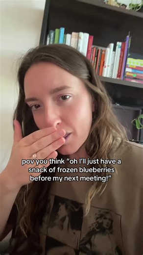 The Zoom Call Snack Fail: Frozen Blueberries Edition