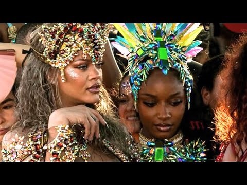 Rihanna and Arya Starr iat the Barbados Crop Over Festival / Caribbean carnival in Barbados
