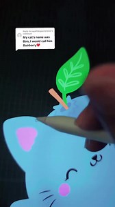 20K views · 460 reactions | Booberry cat is here for all of you who named your cat booberry!! #booberry #blueberry #catlover #digitalart | Jem and Cozy | Facebook