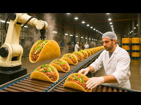 Inside a Modern Taco Factory | How Tacos Are Made (Full Production Process)