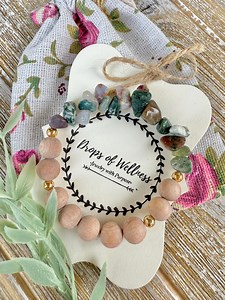 Diffuser Bracelet, Aromatherapy Jewelry, Natural Stone, Handmade, the Elma - Etsy Canada