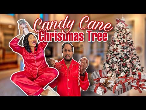 How to Decorate a Candy Cane Christmas Tree - Step by Step Guide