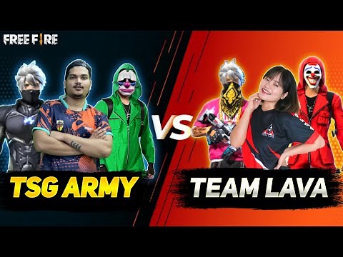 TSG ARMY VS TEAM LAVA | TSG RITIK TEAM VS SOONEETA TEAM | 4 VS 4 CLASH SQUAD - Garena Free Fire