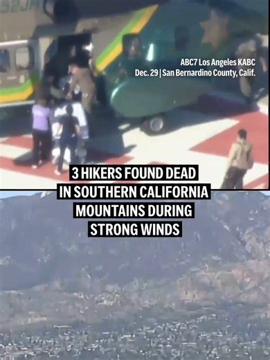 Rescue crews responding during high winds to a report of an injured hiker who fell down a slope near a Southern California mountain trail found the man and two of his companions dead, authorities said. The three bodies were discovered Monday evening along the Devil's Backbone Trail at Mount Baldy, according to a statement from the San Bernardino County Sheriff's Department. #california #mountbaldy #hikers #hiking