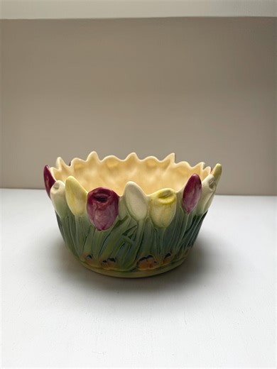 Vintage Spring Tulip Indoor Planter - Etsy