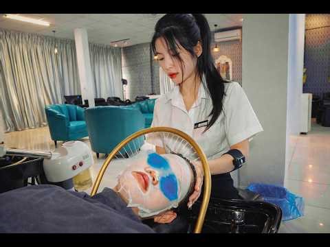 ASMR: Speechless! $7 Barbershop Hair Wash in Da Nang 🇻🇳
