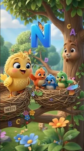 Letter N with Nesty the Nest 🪺