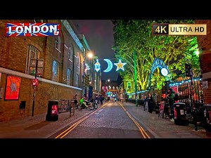 Nightlife Streets of East London | Brick Lane & Shoreditch Walk 2025