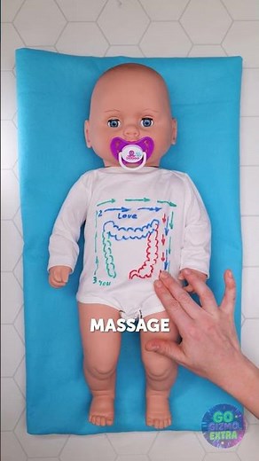 تدليك سحري للبطن لتهدئة الصغار! 🌟🤱