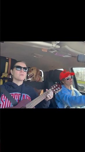 ukulele truck jam featuring @shellyfairchild and the cutest paid actor Opie. #ashleymcbryde #chicken