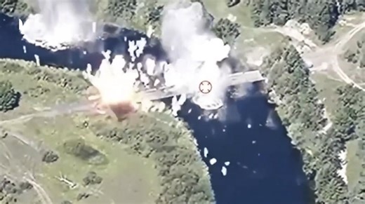 Pontoon Bridge Makes for Target Rich Environment