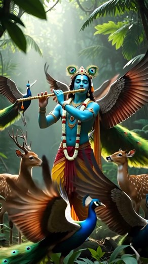 Divine Krishna Flute – Sacred Bansuri Sound | Spiritual Calm & Meditation Music