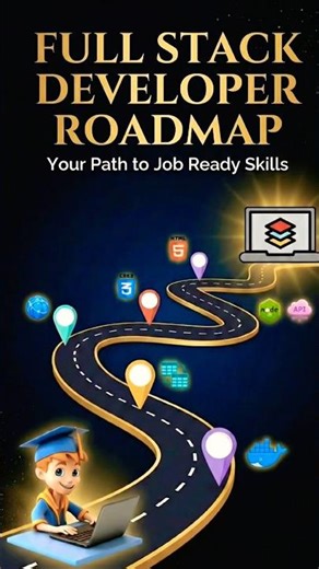Full Stack Developer Roadmap 2026 🚀 | Step-by-Step Guide for Beginners #fullstack #webdevelopment