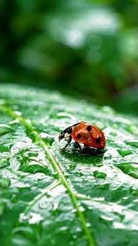 Beautiful Ladybug on a Leaf | Macro Nature Moment"