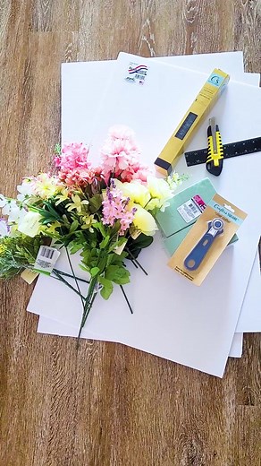 Add a DIY touch to your spring decor with this DIY flower box! . . #DollarTree #DIY #DIYDecor #Spring