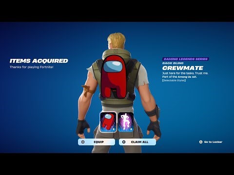 How To Get Among Us Bundle For FREE! (Fortnite Crewmate Back Bling, Distraction Dance Emote)