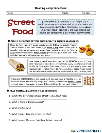 Quantifiers online exercise for 5th