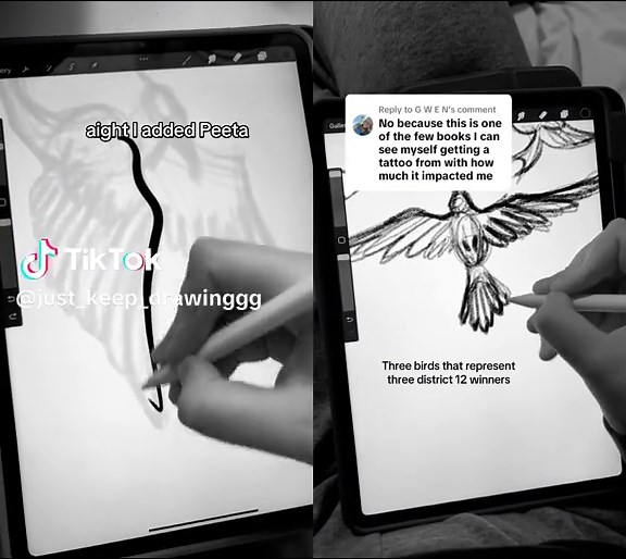 Hunger Games Tattoo Art Inspired by Peeta Mellark