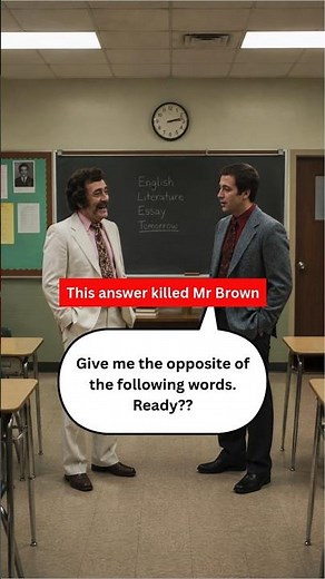 Mr Brown Asked Opposite Words | Juan Made English Class Hilarious 😂 | Learn English #learnenglish