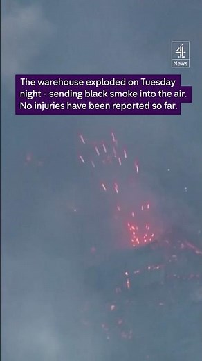 Moment US fireworks factory explodes