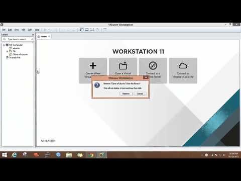 Remove virtual machines from library in VMware Workstation