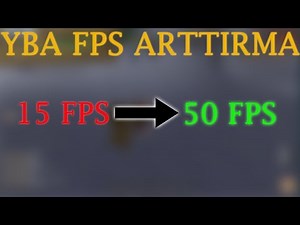 [YBA] FPS BOOST FOR YBA | YBA İÇİN FPS ARTTIRMA!