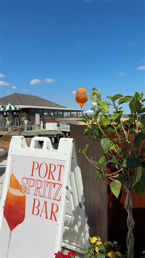 7.8K views · 102 reactions | Waiting for a table? Grab a drink at our new Spritz Bar on the patio and soak in the marina views ⛵Don’t worry we have canned drinks too  | Port Cape May | Facebook