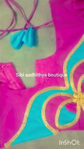 patch work blouse design