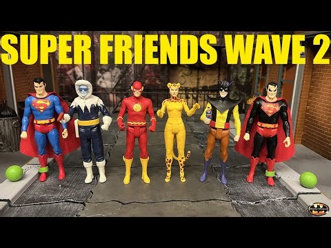 McFarlane Super Friends Wave 2 Evil Superman Flash Captain Cold Toyman Cheetah Action Figure Review