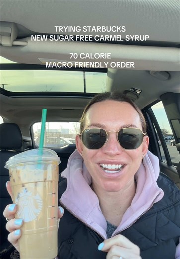 Order: venti iced coffee, 3 pumps sugar free vanilla, 2 pumps sugar free Carmel syrup, light splash of half & half & light caramel drizzle 😋☕️ #starbucksorder #macrofriendlystarbucks #starbucks #starbucksbaristarecipes #macrofriendlyrecipe