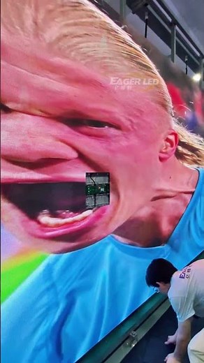 Fix Haaland's big mouth! #ledscreen #leddisplay #ledwall #ledmodule