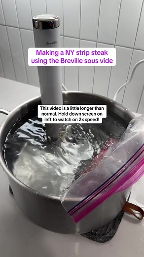 Cooking NY Strip Steak with Breville Sous Vide