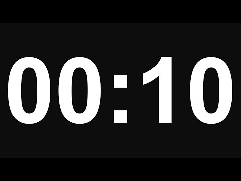 10 Second Timer - No Alarm - 8K