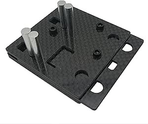 Carbon Fiber Welding Jigs, DIY Small Carbon Fiber Soldering Jig Wire Station with Pocket Hole, Soldering Clamp with Wire Pillar Suit for xt 60 xt 90 Connector