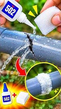 Genius DIY Hack: Combine Super Glue & Styrofoam To Fix Broken PVC Pipes Instantly!