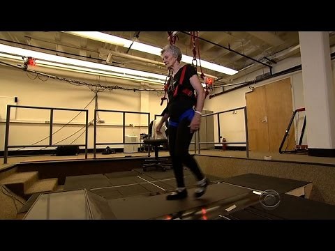 Seniors learn how to fall, with a lot of help