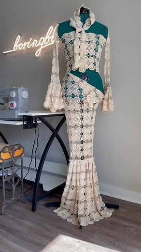 DIY Tablecloth Crochet Coverup Tutorial for Beach Fun