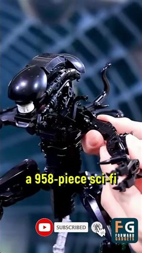 Epic Sci-Fi Build: Alien Action Figure Building Blocks Set! #shorts #toys #buildingblocks