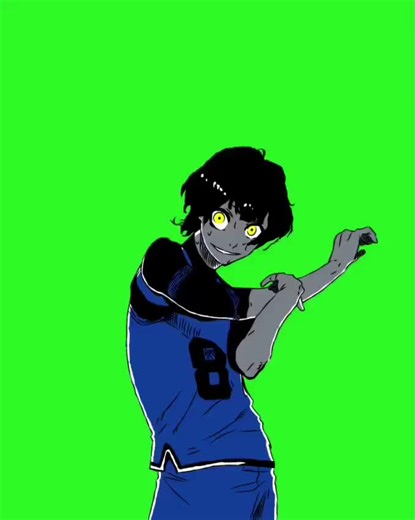 New bachira animations!. #greenscreenbachira #bluelockgreenscreen #fypシ゚ #viral #bluelockmanga