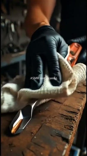 ASMR rust cleaning #youtubeshorts #asmr #shorts