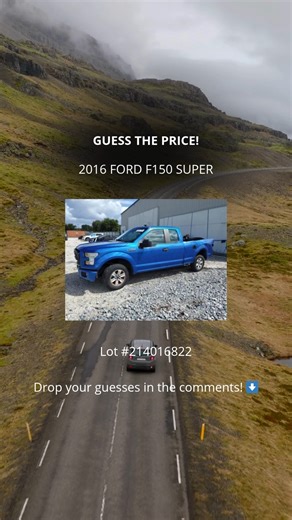 🎯 GUESS THE PRICE! Here’s a real deal from our auction platform - 2016 FORD F-150 SUPER. A powerful pickup built for both work and adventure. 💪 ✅ 3.5L V6 engine - strong performance and impressive towing capacity ✅ Rear-wheel drive - perfect for rough roads or long-distance travel ✅ Automatic transmission - smooth and easy drive ✅ Comes with keys and a salvage certificate - ideal for smart buyers who know how to save Now the question is… 👀 💭 How much do you think this beast costs? The real p