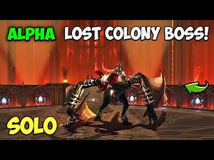 LOST COLONY Alpha Boss EASY and SOLO FULL fight | ARK Survival Ascended