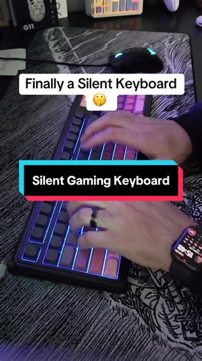 Finally a quiet keyboard! @Aula KeyLabs #aulas99pro #silentgamingkeyboard #gamingkeyboard #gamingsetup #tiktokshopjumpstartsale