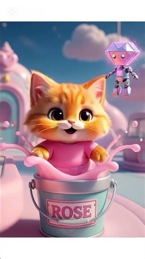 Milo chante les couleurs dans un monde magique #dessinsanimés #animisme #enfants #funnycat #cartoon