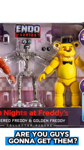 NEW FNAF GOLDEN FREDDY AND WITHERED FREDDY ENDO SERIES JAZWARES FIGURES 🐻 🐻