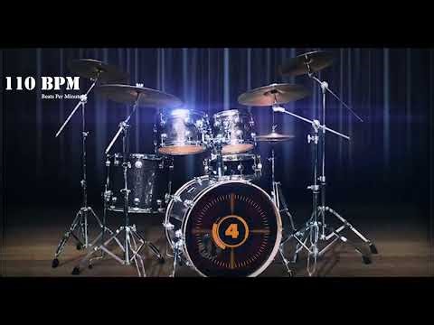 110 BPM - Simple Straight Beat - Drum Track - Practice With Me