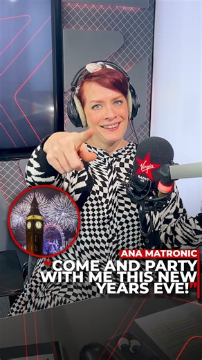 Come and celebrate New Years Eve on Virgin Radio with the one and only Ana Matronic🎉🎆 | Virgin Radio UK