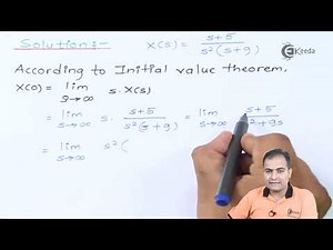 Initial Value And Final Value Theorem of Laplace Transform | Signals and Systems Problem 06
