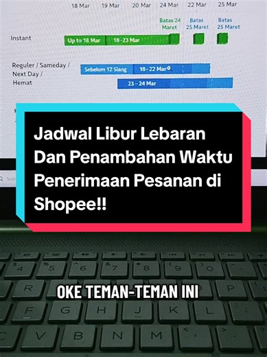 Jenis Layanan dan Jadwal Penerimaan Pesanan Shopee
